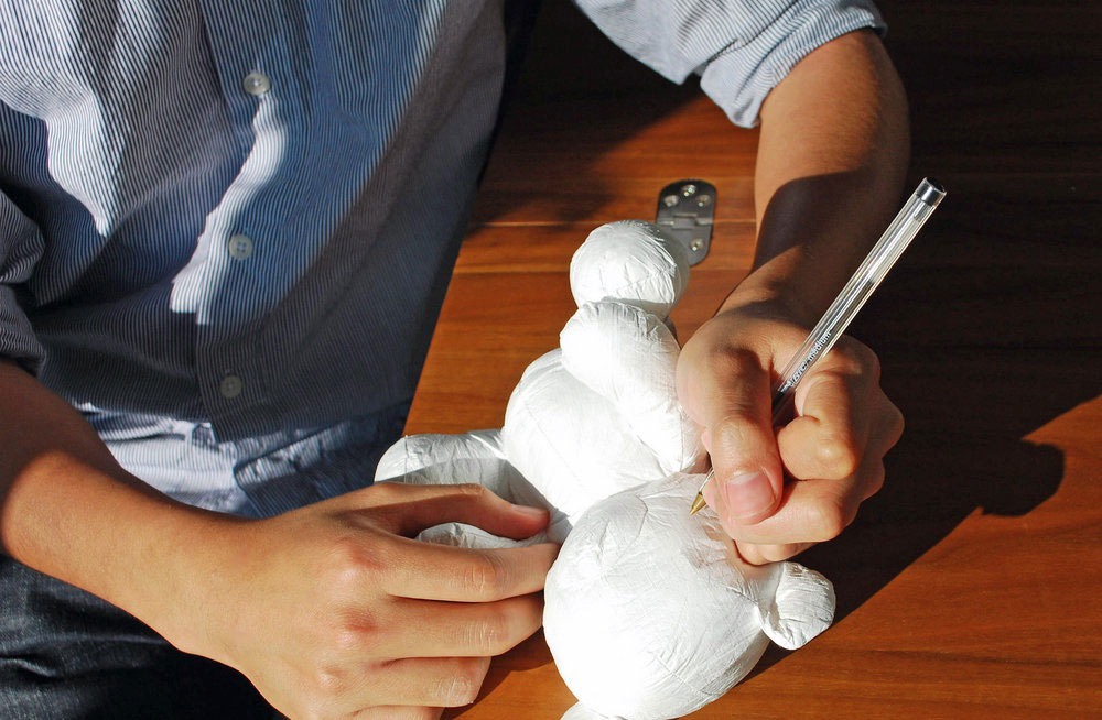 El único Osito de peluche, de papel y personalizable