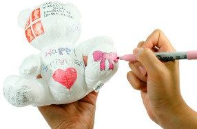 El único Osito de peluche, de papel y personalizable