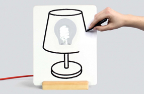 Drawlamp: la única lámpara sobre la que puedes pintar