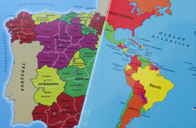 Mapa puzzle de España y del mundo