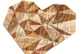 El puzzle corazón más romántico y original