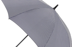 Paraguas Fulton Knightsbridge gris de rayas