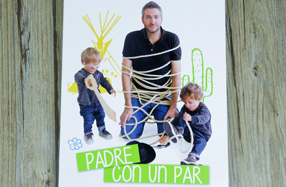 “Padre con un par”: el libro para padres con dos hijos