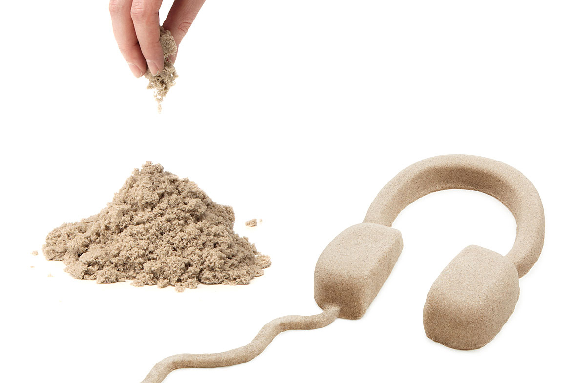 Arena mágica moldeable que no mancha