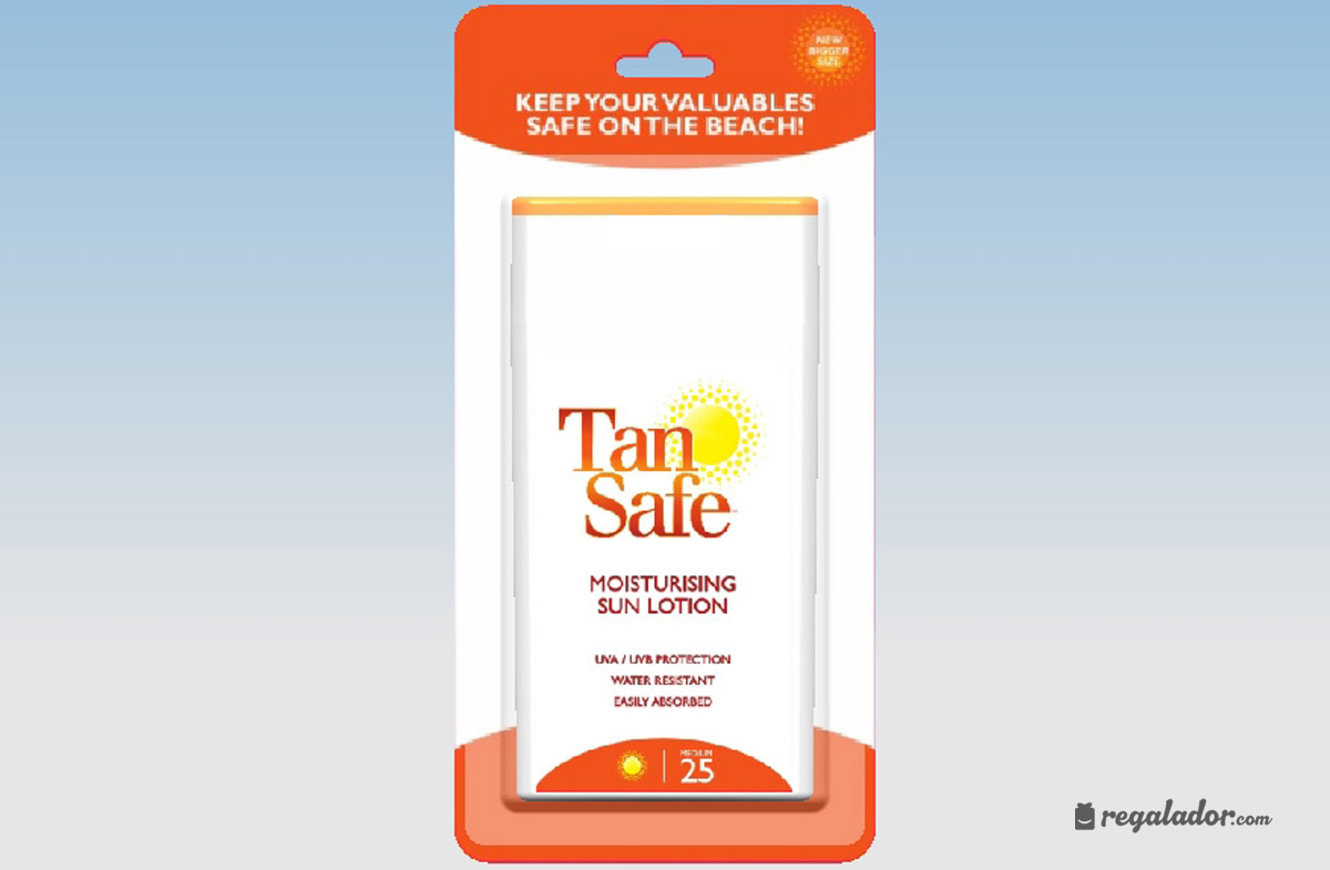 Bronceador anti-robo para la playa