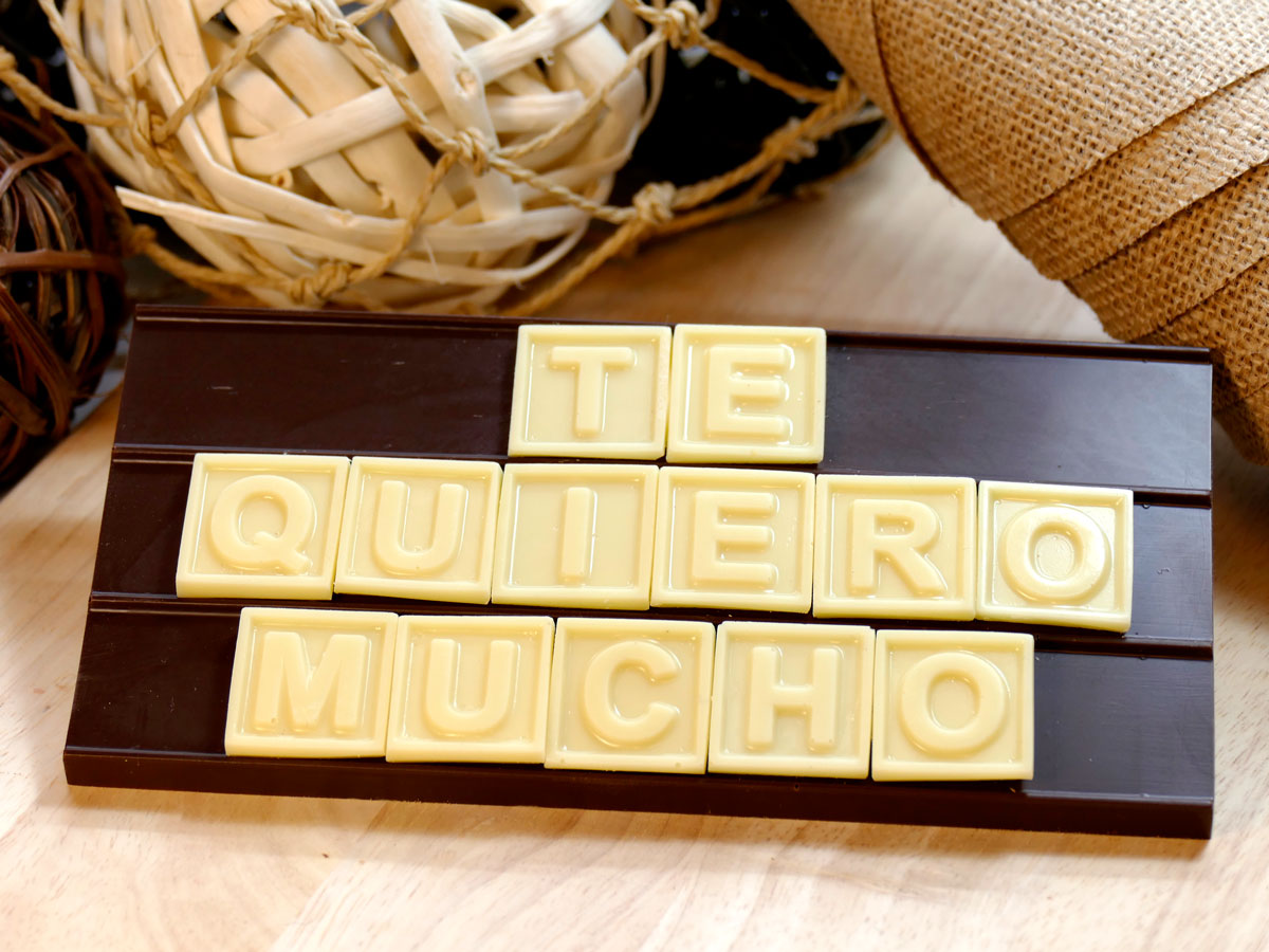 Chocomensaje para decir «te quiero»
