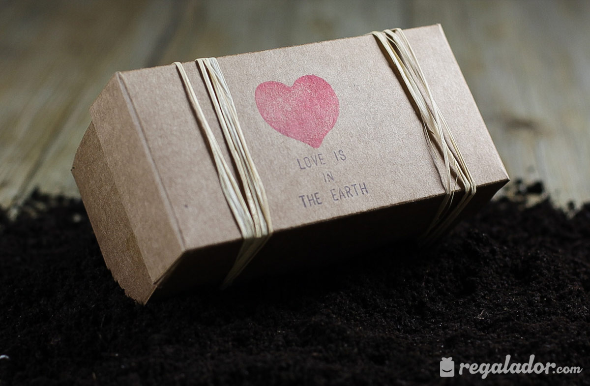 Caja “Love is the Earth” para jardineros románticos