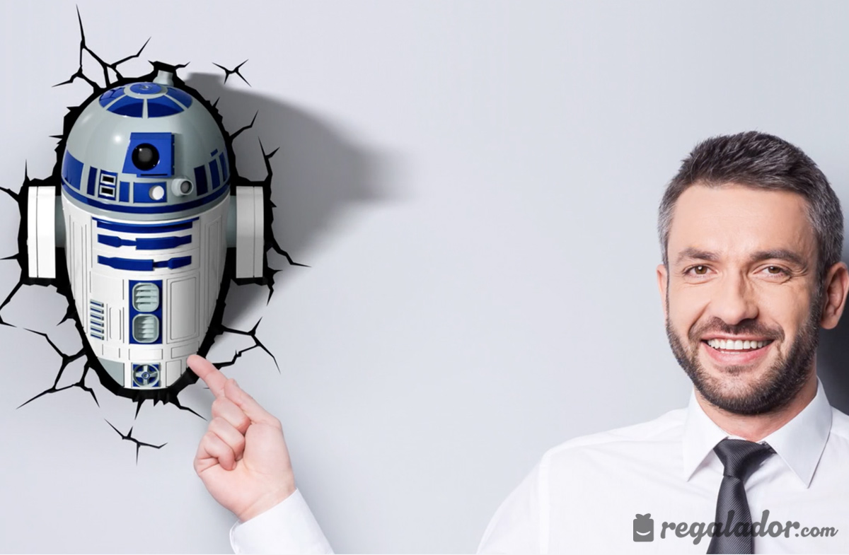 Lámpara 3D Star Wars: R2D2