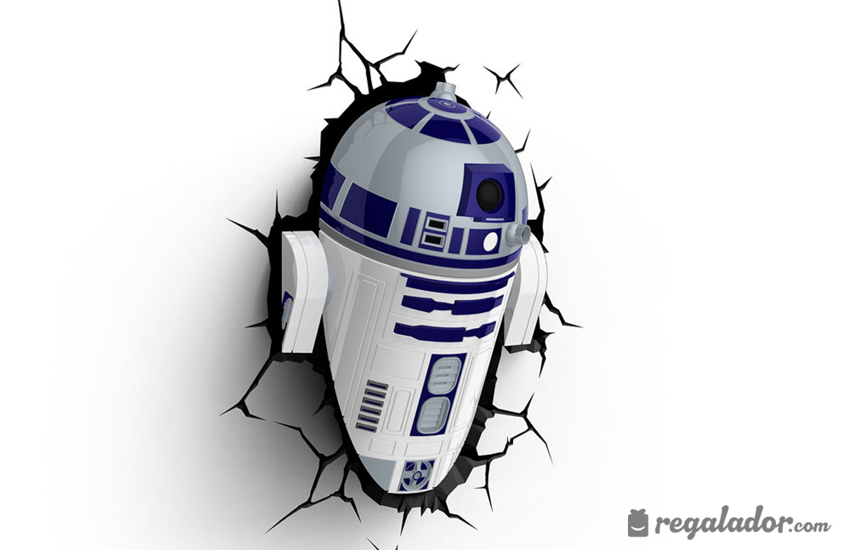 Lámpara 3D Star Wars: R2D2