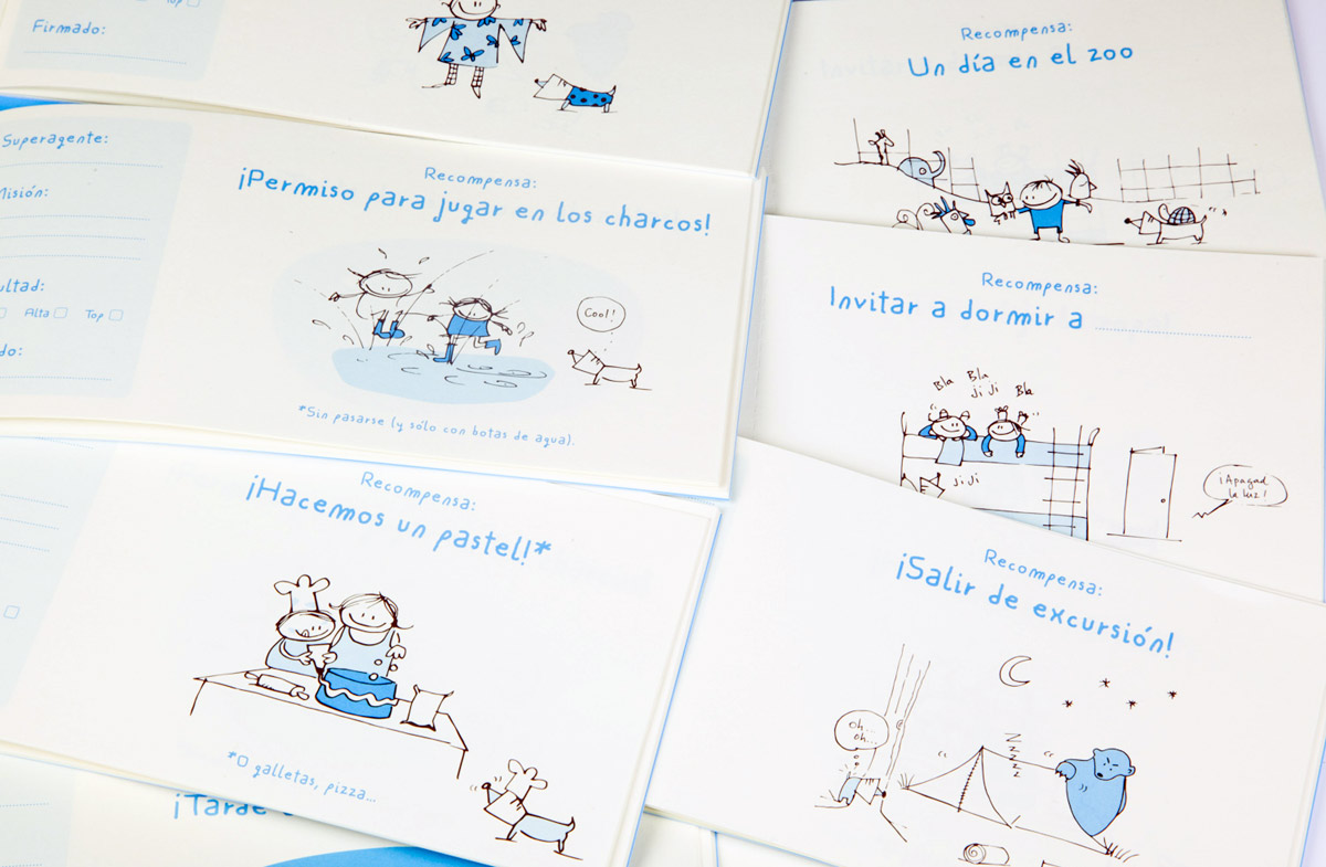 El talonario para padres e hijos (o “pequeñ@s superagentes”)