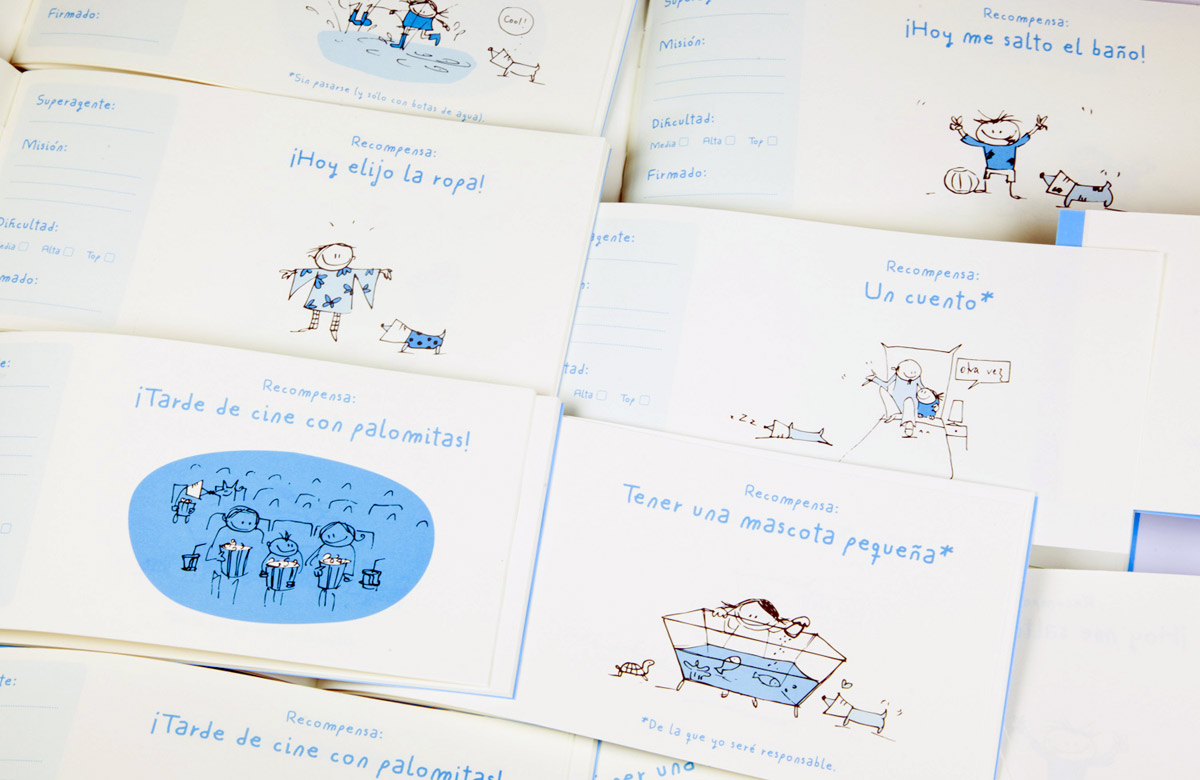 El talonario para padres e hijos (o “pequeñ@s superagentes”)