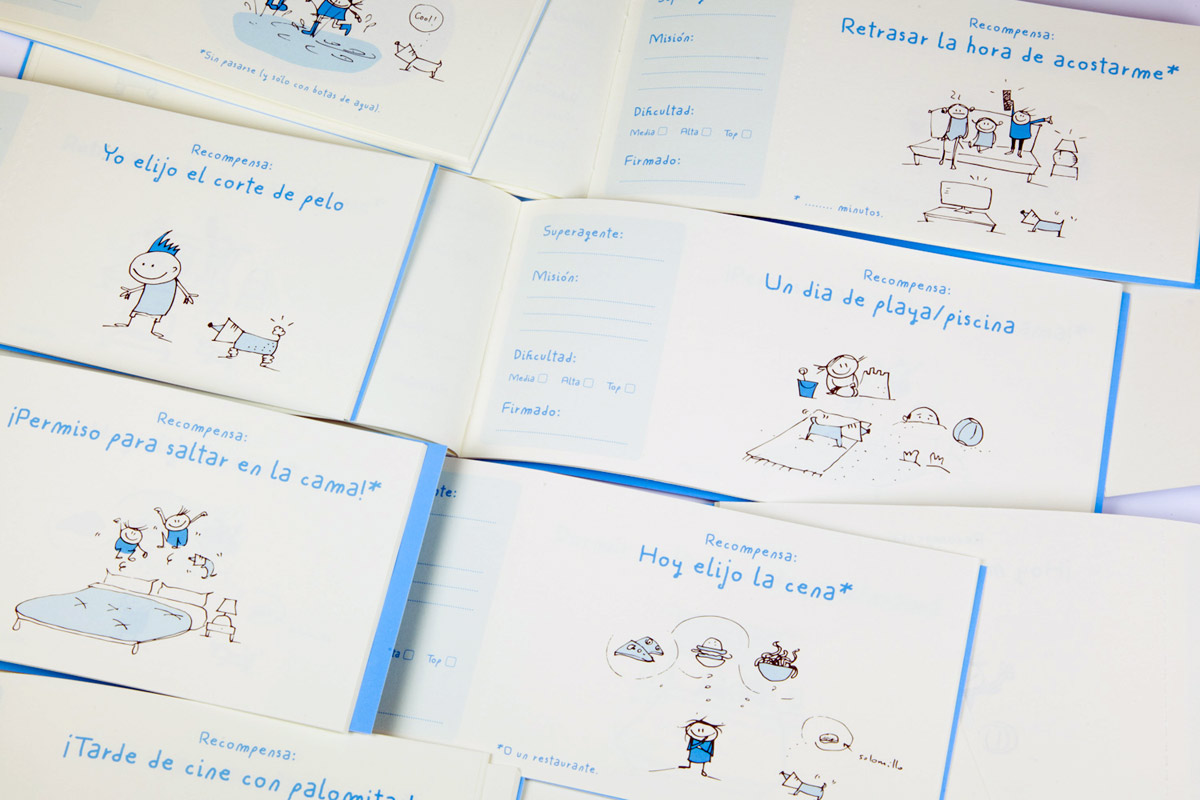 El talonario para padres e hijos (o “pequeñ@s superagentes”)