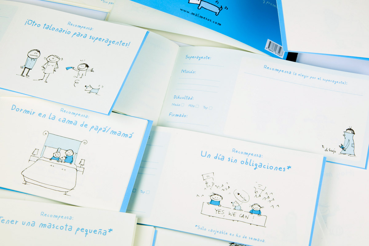 El talonario para padres e hijos (o “pequeñ@s superagentes”)