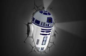 Lámpara 3D Star Wars: R2D2