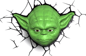 Lámpara 3D Star Wars: Yoda