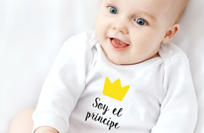 Pack de body y babero para príncipes y princesas