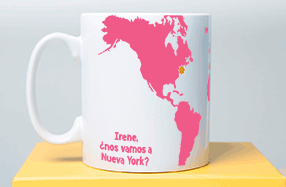 Tazas personalizadas para viajeros