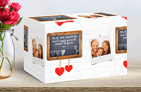 Papel de regalo personalizado modelo pizarra