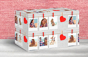 Papel de regalo personalizado modelo Polaroid