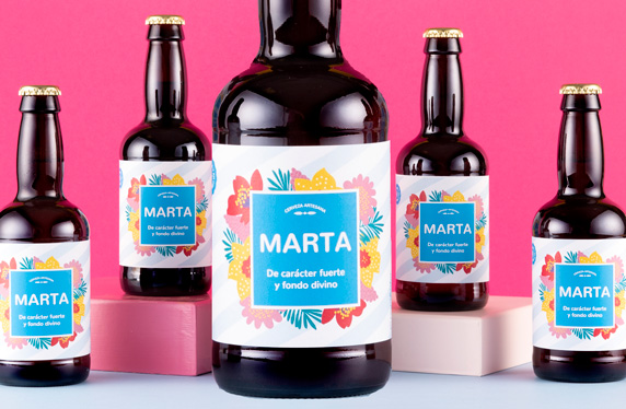 Pack de cervezas personalizables. Modelo Tropical