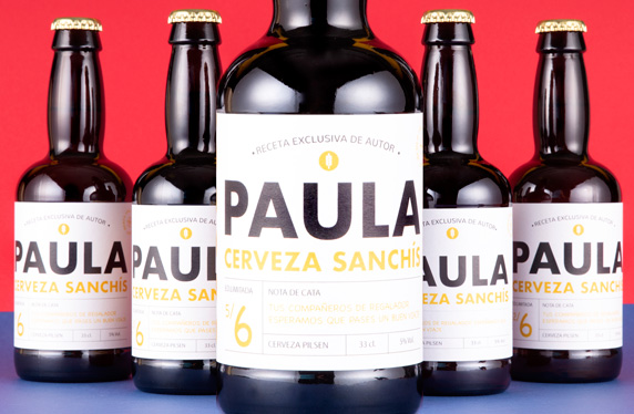 Pack de cerveza personalizada Modelo Minimal
