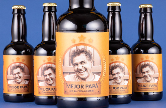 Pack de cerveza personalizada. Modelo Orla