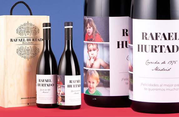 Vino tinto personalizado diseño Álbum de fotos