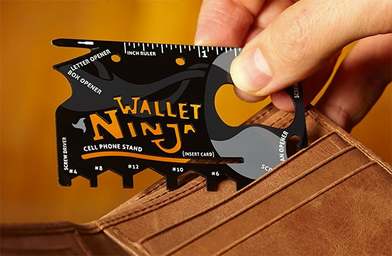 Wallet Ninja, la multiherramienta que ocupa menos espacio