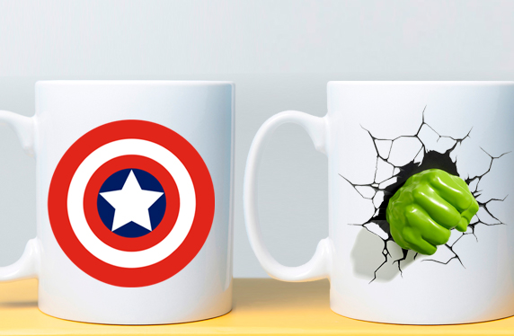 Taza personalizada para fans de los comics