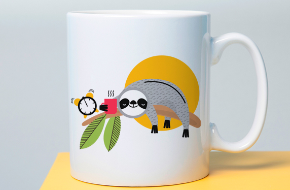 Taza personalizada para perezosos