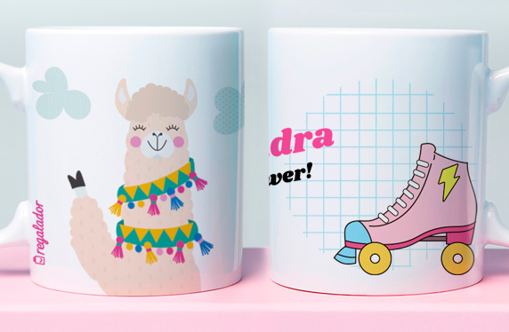 Taza personalizada para chicas