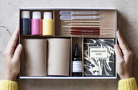 Kit de estampación estilo marmolado