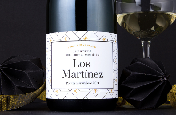 Espumoso personalizado para brindar esta Navidad