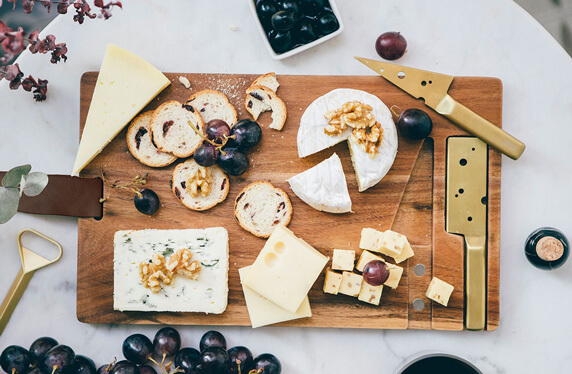 La tabla de quesos más elegante