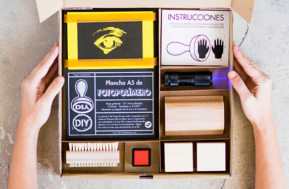 Kit para crear sellos de fotopolímero