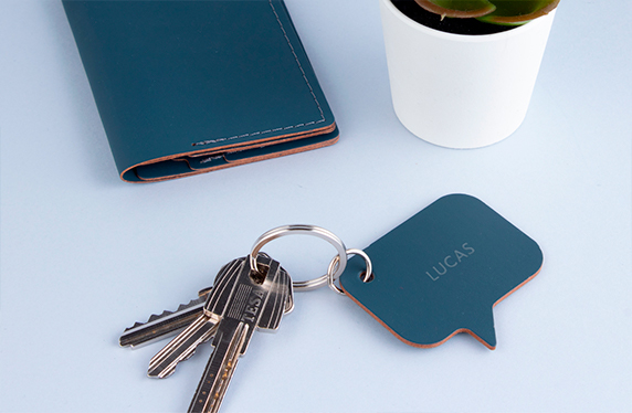 Llaveros de cuero personalizados