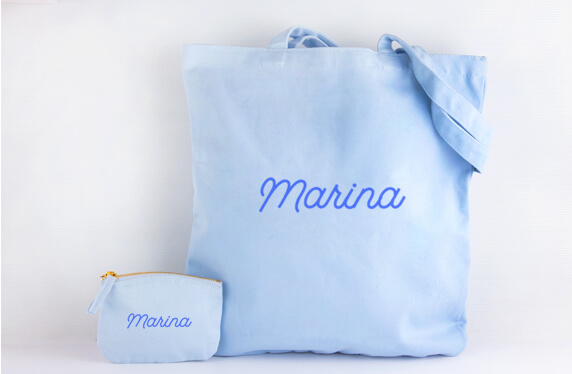 Bolso y monedero con tu nombre
