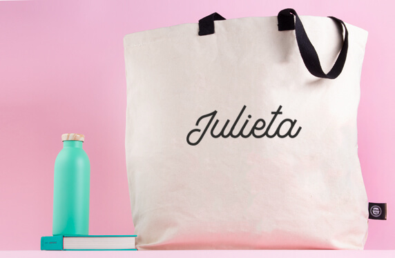 Maxibolso personalizado con tu nombre