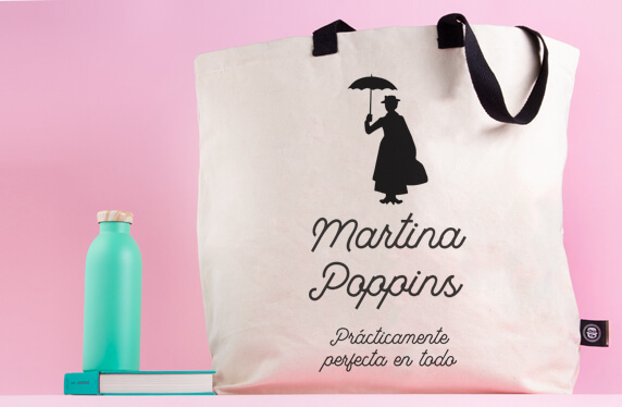 Maxibolso personalizado modelo Mary Poppins