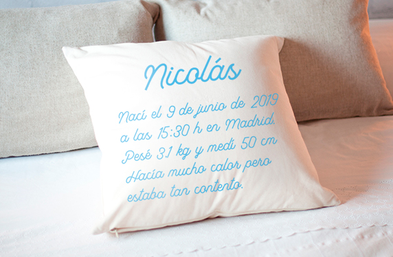 Cojín personalizado para niños
