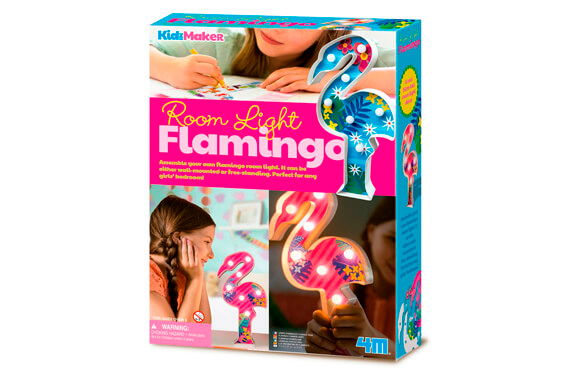 Set para crear tu lámpara de mesa flamingo