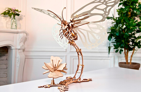 Mariposa de madera para construir