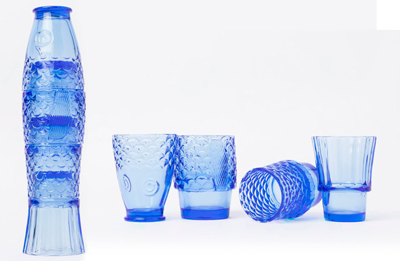 Set de vasos Pez Koi
