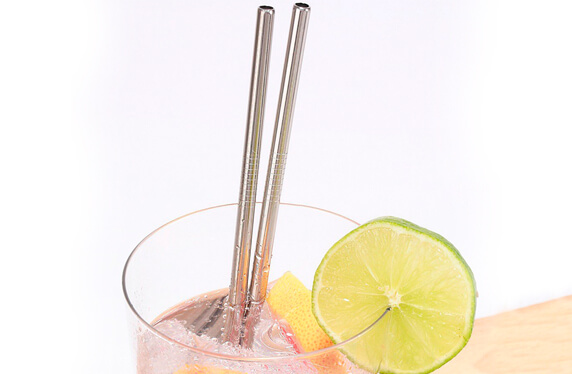 Set de 10 pajitas de acero, para cuidar el planeta