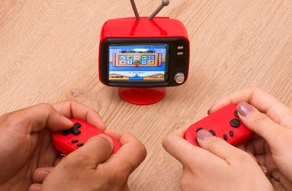 Mini TV retro consola