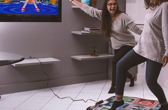 Alfombra de baile retro