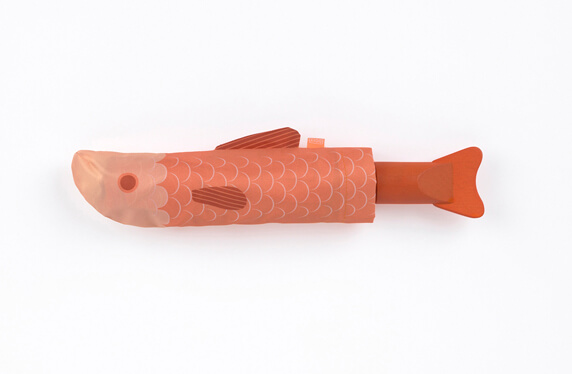 Paraguas plegable con forma de pez KOI