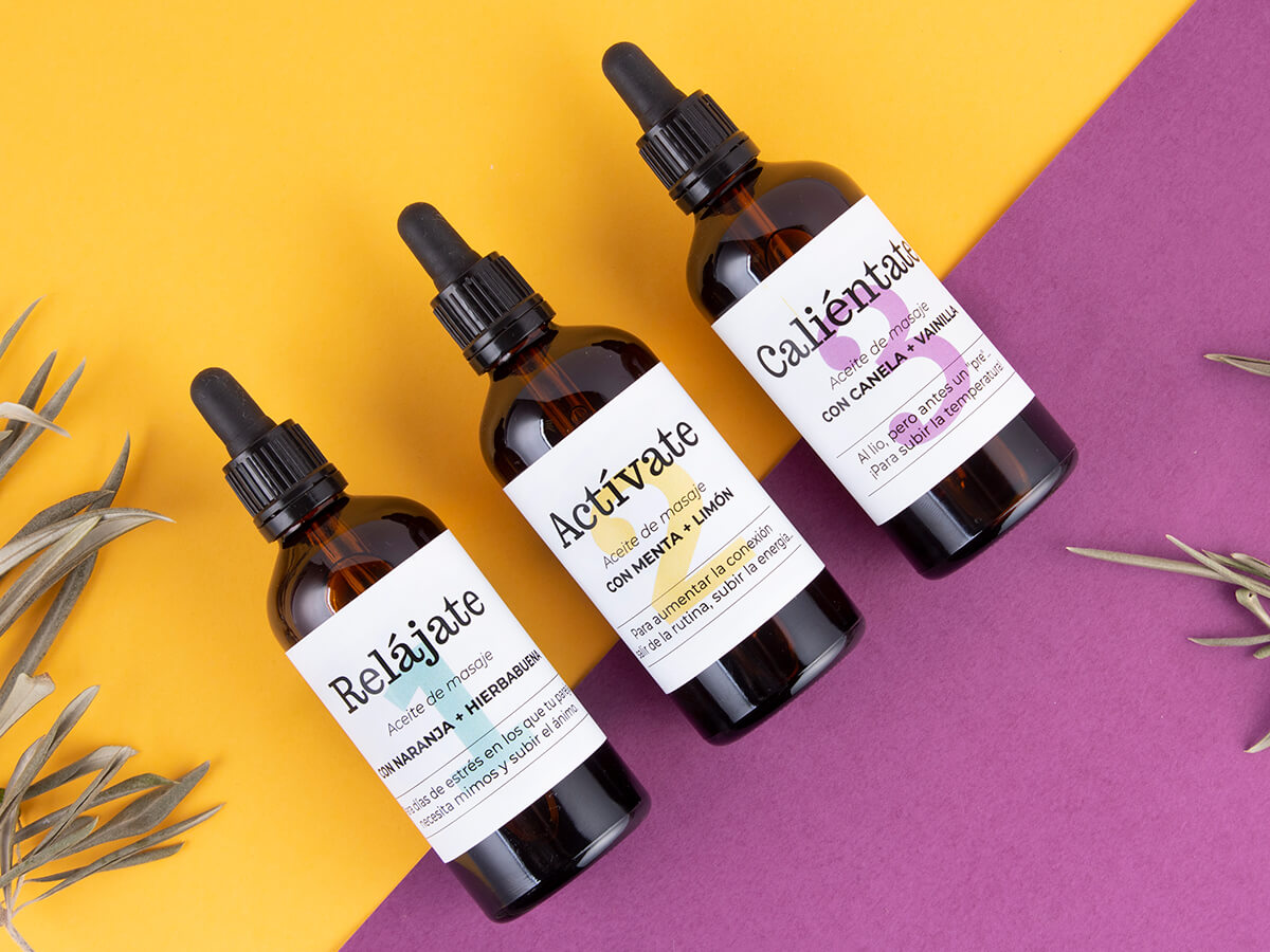 Kit de aceites de masajes para parejas