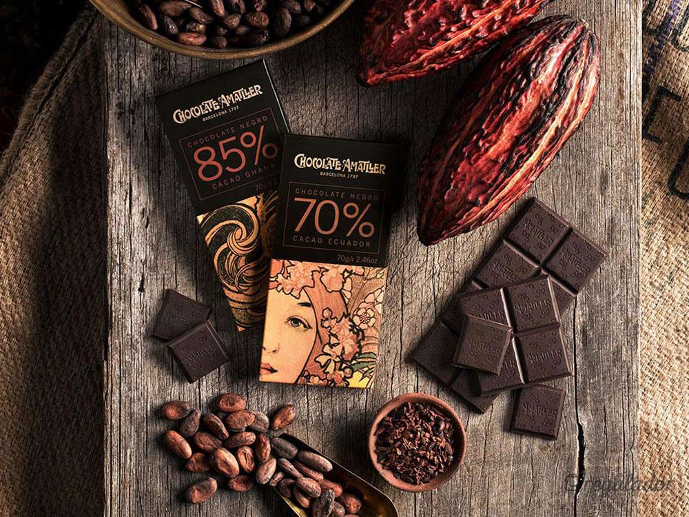 Cestas surtidas de chocolate Amatller