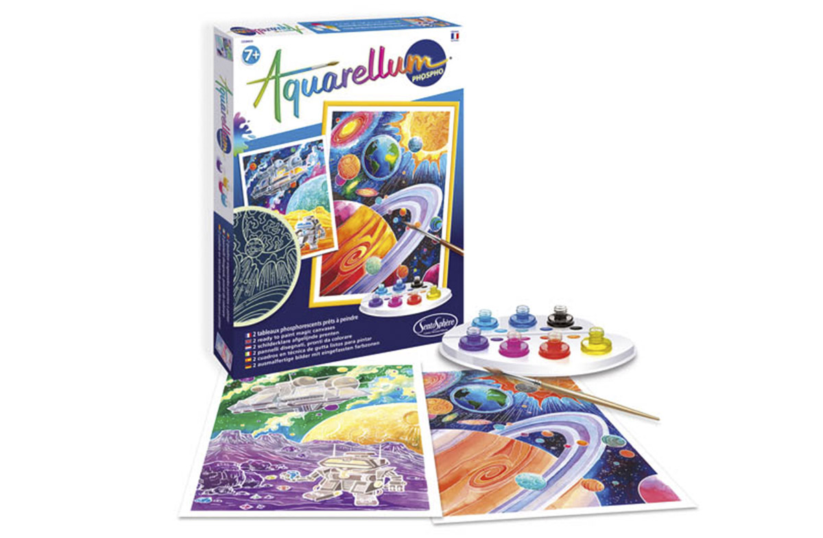 Kit de acuarelas fluorescentes